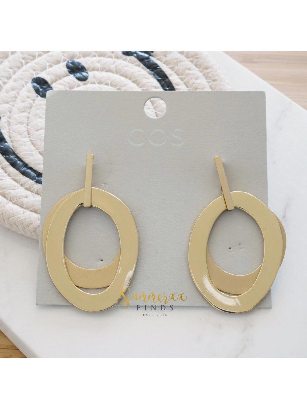 COS Layered Metal Earrings
